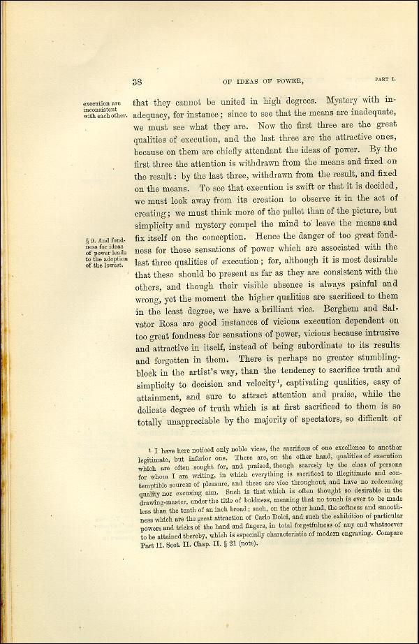 'Modern Painters' Volume I (1873 edition): Part I: Section II: Chapter II: Page 38