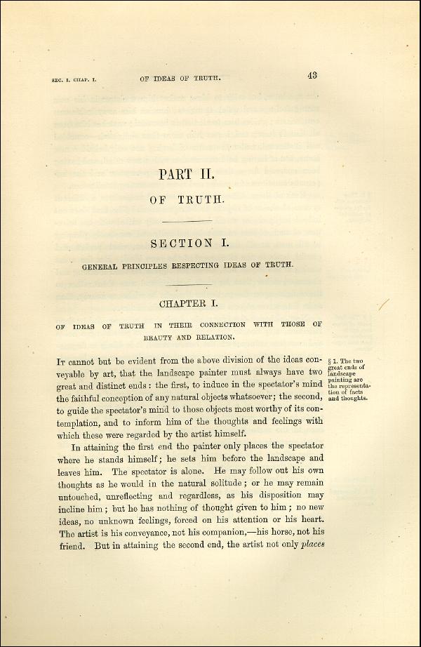 'Modern Painters' Volume I (1873 edition): Part II: Section I: Chapter I: Page 43
