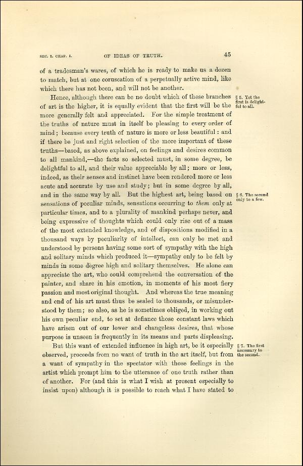 'Modern Painters' Volume I (1873 edition): Part II: Section I: Chapter I: Page 45