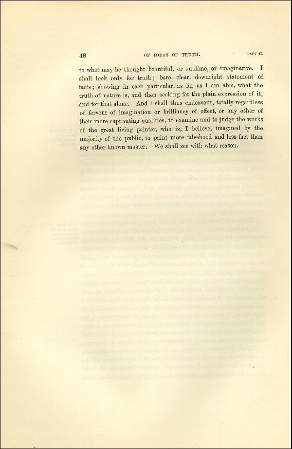 'Modern Painters' Volume I (1873 edition): Part II: Section I: Chapter I: Page 48