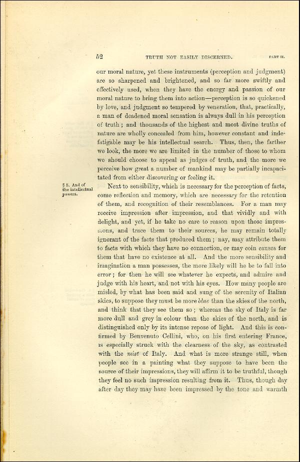 'Modern Painters' Volume I (1873 edition): Part II: Section I: Chapter II: Page 52