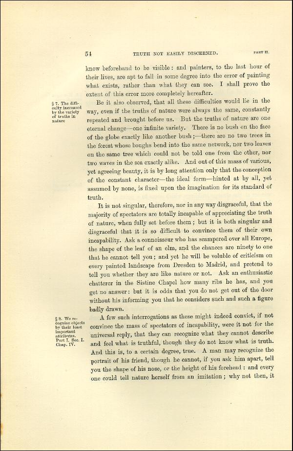 'Modern Painters' Volume I (1873 edition): Part II: Section I: Chapter II: Page 54