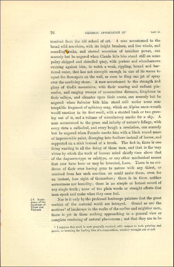 'Modern Painters' Volume I (1873 edition): Part II: Section I: Chapter VII: Page 76