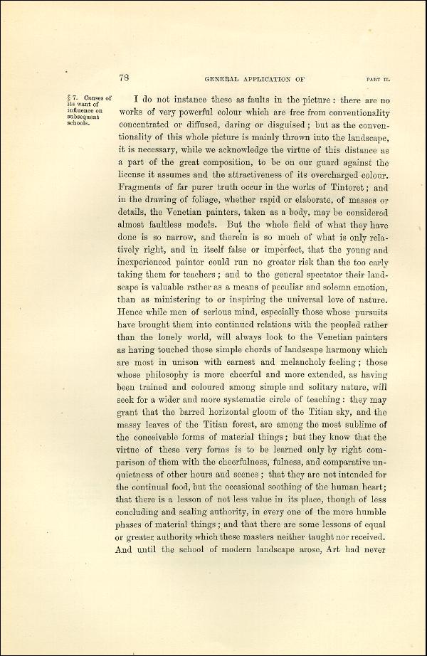 'Modern Painters' Volume I (1873 edition): Part II: Section I: Chapter VII: Page 78