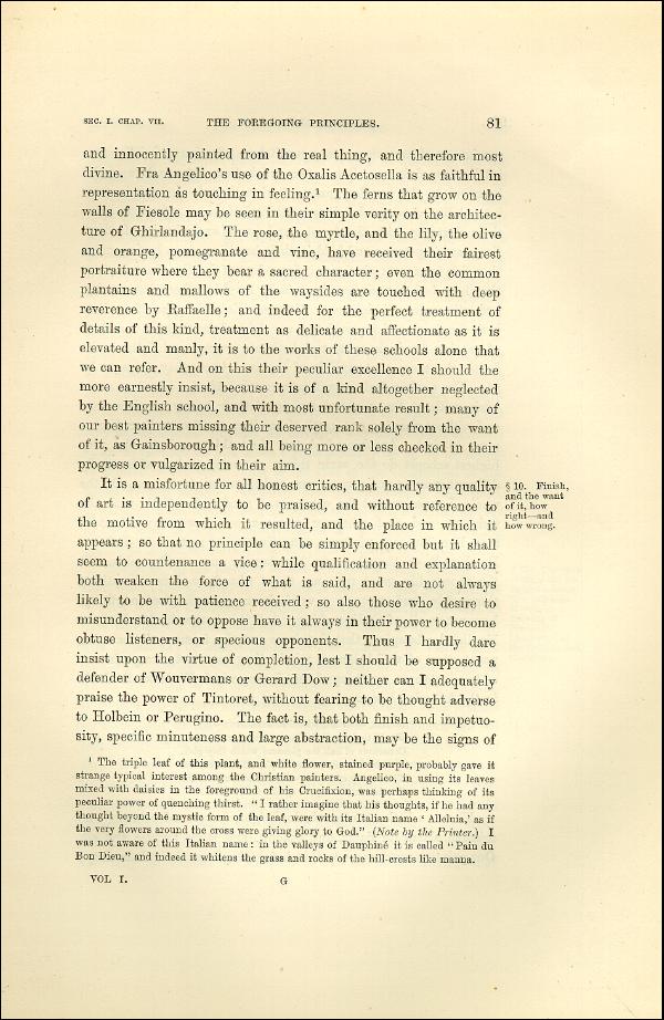 'Modern Painters' Volume I (1873 edition): Part II: Section I: Chapter VII: Page 81
