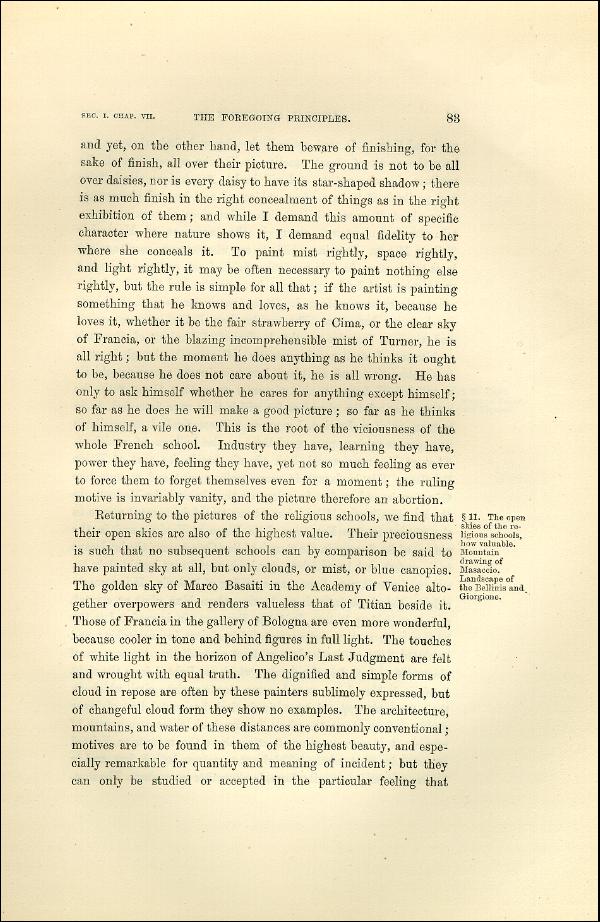 'Modern Painters' Volume I (1873 edition): Part II: Section I: Chapter VII: Page 83
