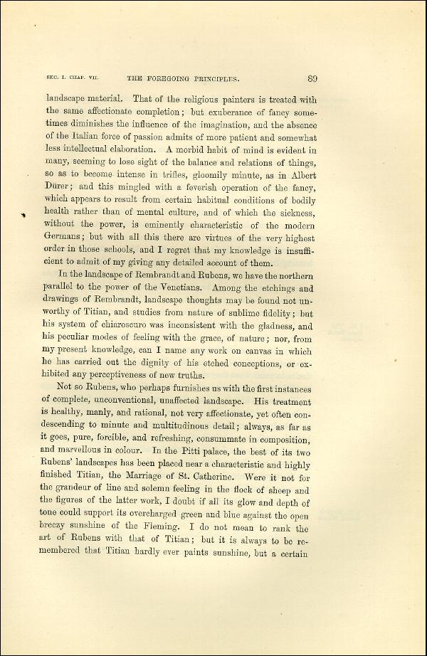 'Modern Painters' Volume I (1873 edition): Part II: Section I: Chapter VII: Page 89