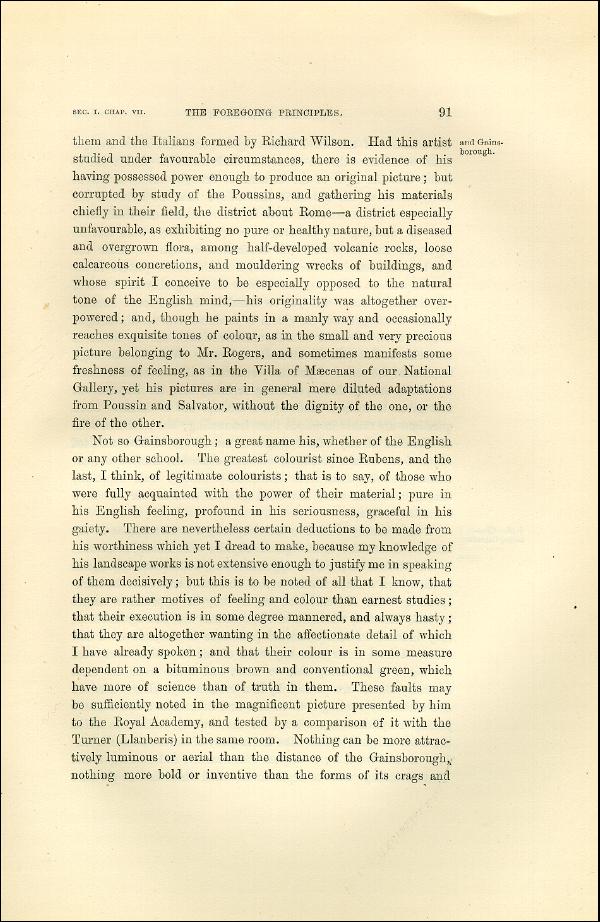 'Modern Painters' Volume I (1873 edition): Part II: Section I: Chapter VII: Page 91