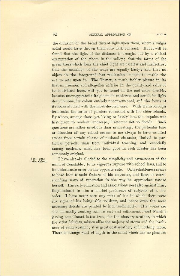 'Modern Painters' Volume I (1873 edition): Part II: Section I: Chapter VII: Page 92