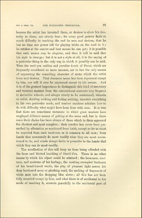 'Modern Painters' Volume I (1873 edition): Part II: Section I: Chapter VII: Page 95