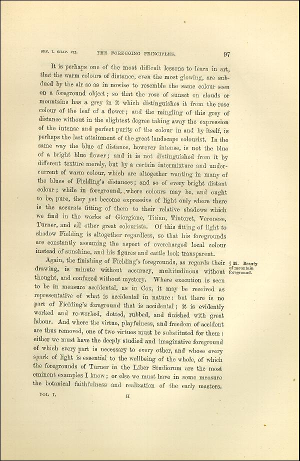 'Modern Painters' Volume I (1873 edition): Part II: Section I: Chapter VII: Page 97
