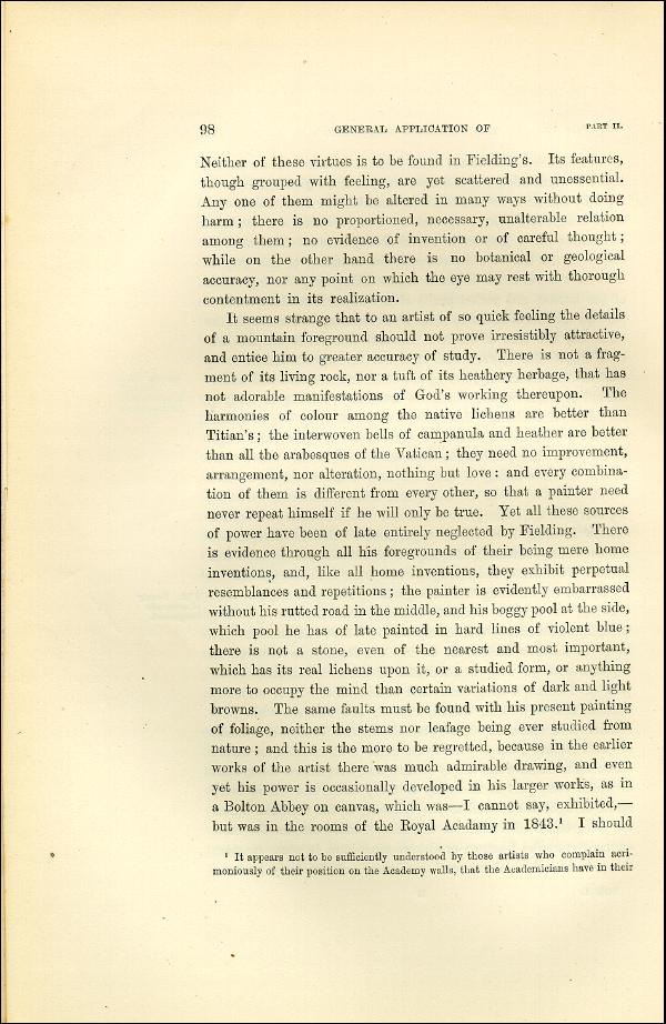 'Modern Painters' Volume I (1873 edition): Part II: Section I: Chapter VII: Page 98