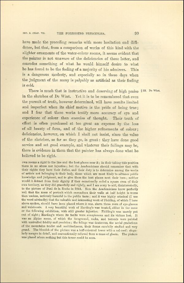 'Modern Painters' Volume I (1873 edition): Part II: Section I: Chapter VII: Page 99