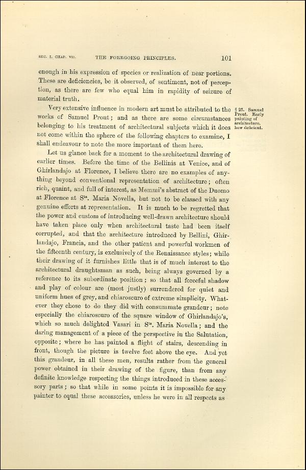 'Modern Painters' Volume I (1873 edition): Part II: Section I: Chapter VII: Page 101