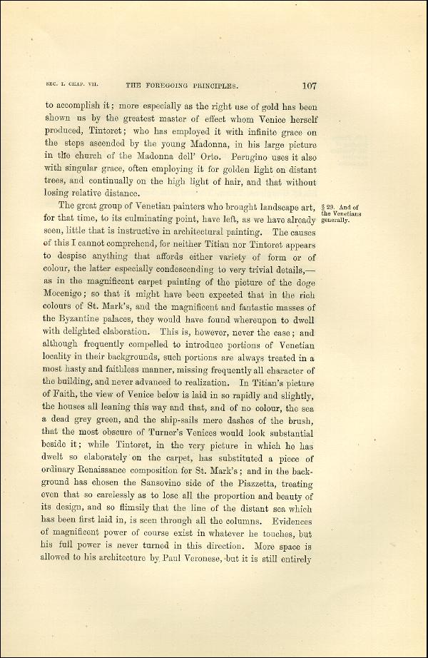 'Modern Painters' Volume I (1873 edition): Part II: Section I: Chapter VII: Page 107