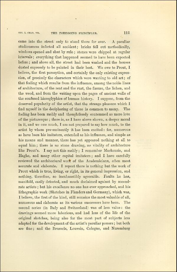 'Modern Painters' Volume I (1873 edition): Part II: Section I: Chapter VII: Page 111
