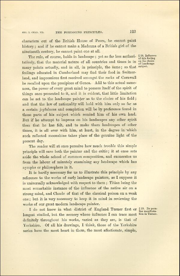 'Modern Painters' Volume I (1873 edition): Part II: Section I: Chapter VII: Page 123