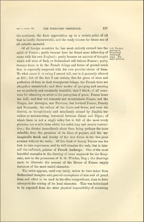 'Modern Painters' Volume I (1873 edition): Part II: Section I: Chapter VII: Page 127