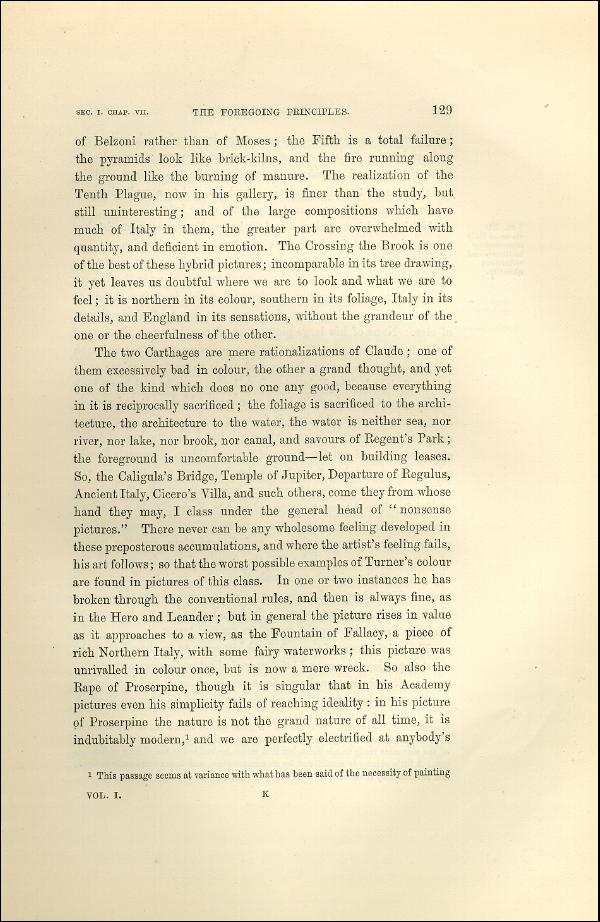 'Modern Painters' Volume I (1873 edition): Part II: Section I: Chapter VII: Page 129