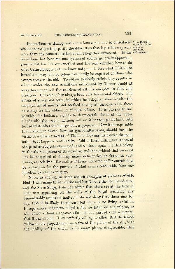 'Modern Painters' Volume I (1873 edition): Part II: Section I: Chapter VII: Page 133