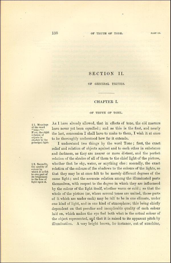 'Modern Painters' Volume I (1873 edition): Part II: Section II: Chapter I: Page 138