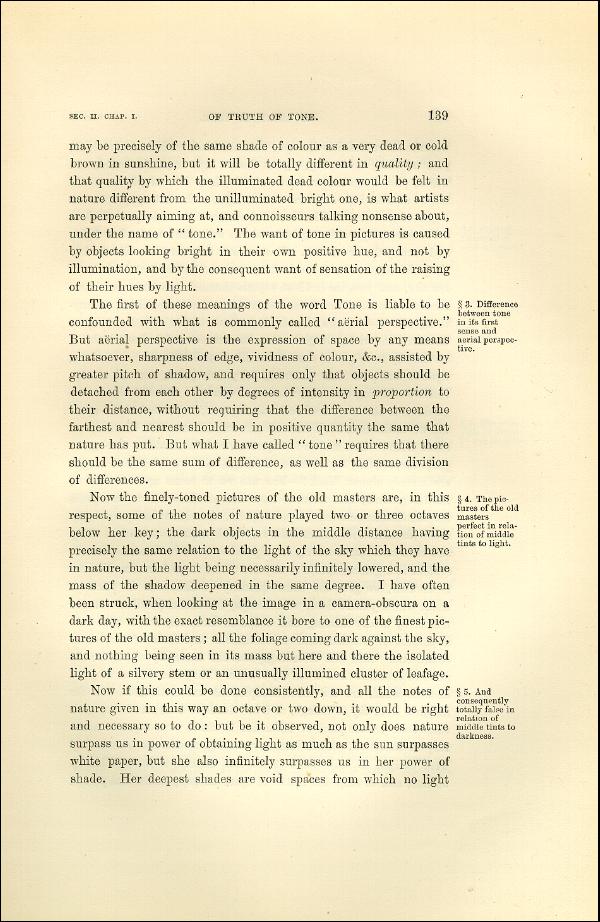'Modern Painters' Volume I (1873 edition): Part II: Section II: Chapter I: Page 139