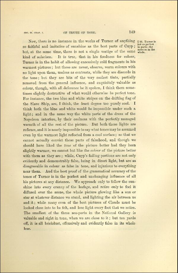 'Modern Painters' Volume I (1873 edition): Part II: Section II: Chapter I: Page 149