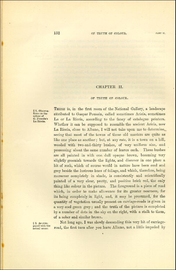 'Modern Painters' Volume I (1873 edition): Part II: Section II: Chapter II: Page 152