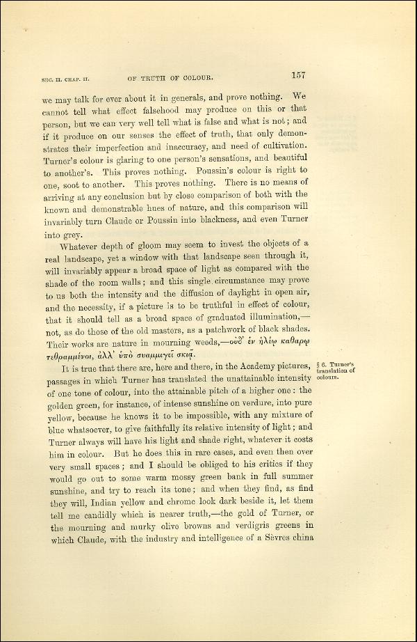 'Modern Painters' Volume I (1873 edition): Part II: Section II: Chapter II: Page 157
