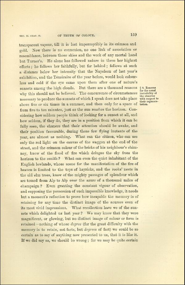 'Modern Painters' Volume I (1873 edition): Part II: Section II: Chapter II: Page 159