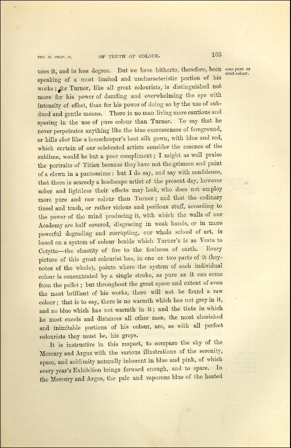 'Modern Painters' Volume I (1873 edition): Part II: Section II: Chapter II: Page 163