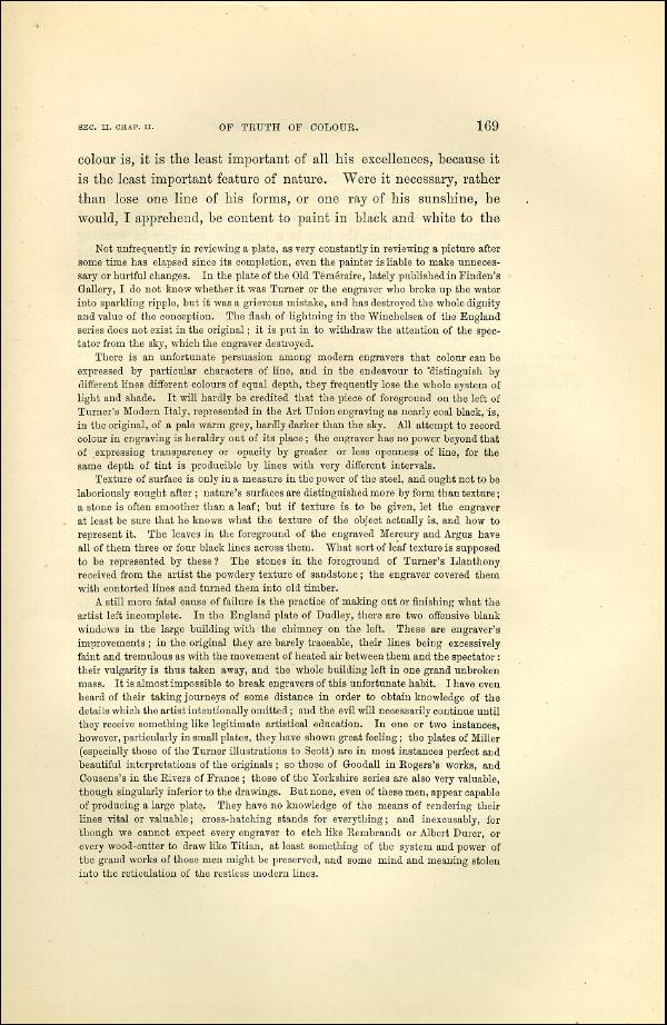 'Modern Painters' Volume I (1873 edition): Part II: Section II: Chapter II: Page 169