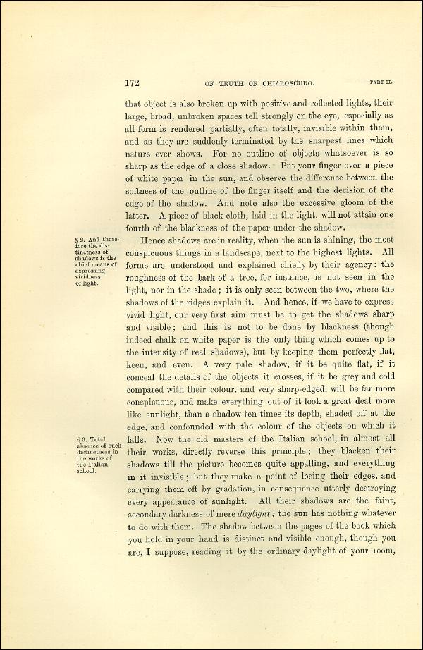 'Modern Painters' Volume I (1873 edition): Part II: Section II: Chapter III: Page 172