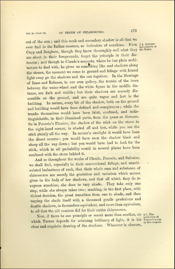 'Modern Painters' Volume I (1873 edition): Part II: Section II: Chapter III: Page 173