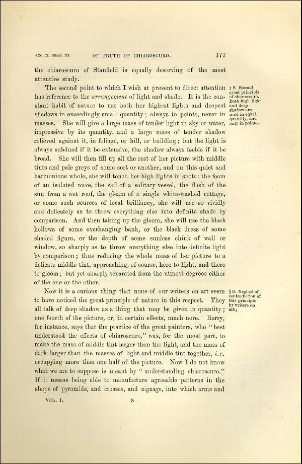'Modern Painters' Volume I (1873 edition): Part II: Section II: Chapter III: Page 177