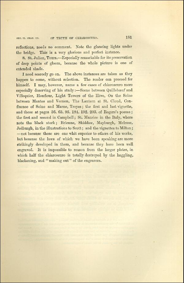 'Modern Painters' Volume I (1873 edition): Part II: Section II: Chapter III: Page 181