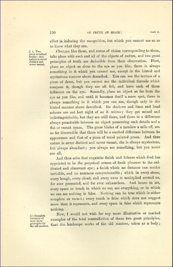 'Modern Painters' Volume I (1873 edition): Part II: Section II: Chapter V: Page 190