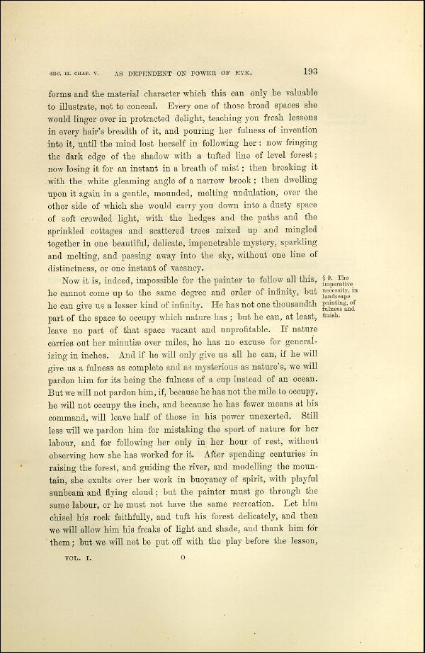 'Modern Painters' Volume I (1873 edition): Part II: Section II: Chapter V: Page 193