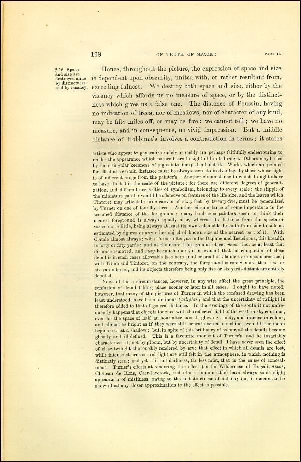 'Modern Painters' Volume I (1873 edition): Part II: Section II: Chapter V: Page 198