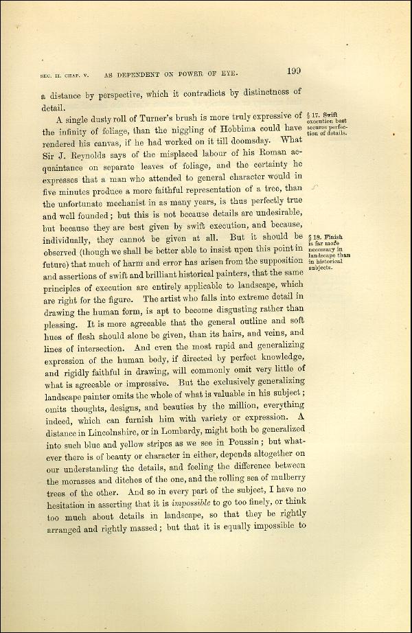 'Modern Painters' Volume I (1873 edition): Part II: Section II: Chapter V: Page 199