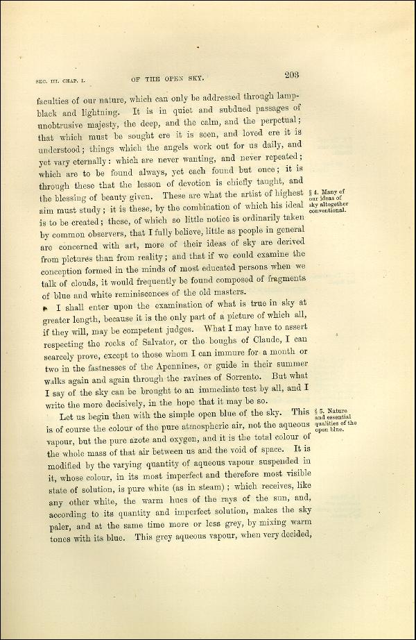 'Modern Painters' Volume I (1873 edition): Part II: Section III: Chapter I: Page 203