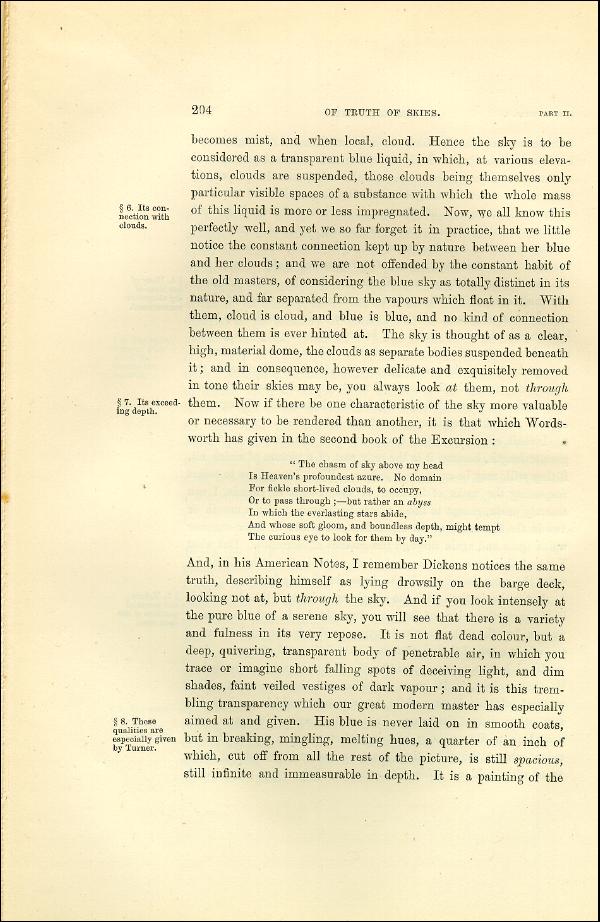 'Modern Painters' Volume I (1873 edition): Part II: Section III: Chapter I: Page 204