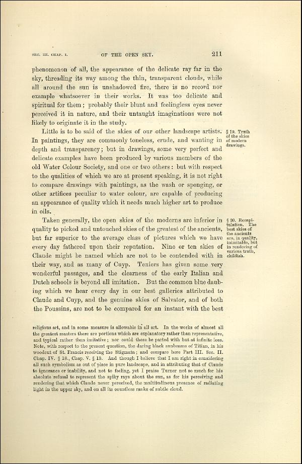 'Modern Painters' Volume I (1873 edition): Part II: Section III: Chapter I: Page 211