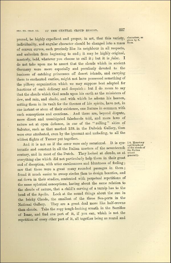 'Modern Painters' Volume I (1873 edition): Part II: Section III: Chapter III: Page 227