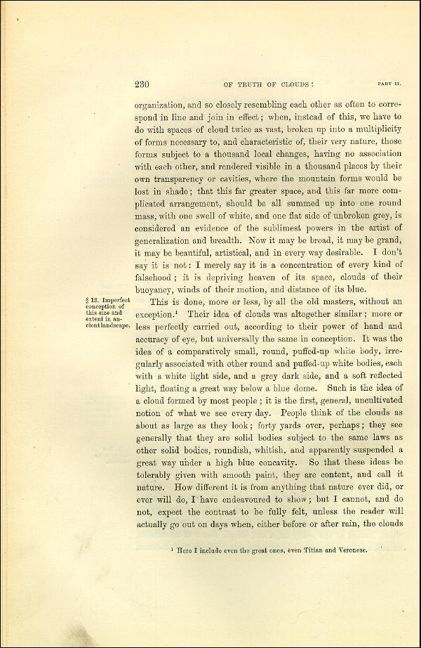 'Modern Painters' Volume I (1873 edition): Part II: Section III: Chapter III: Page 230