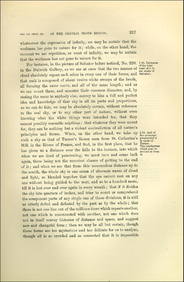 'Modern Painters' Volume I (1873 edition): Part II: Section III: Chapter III: Page 237
