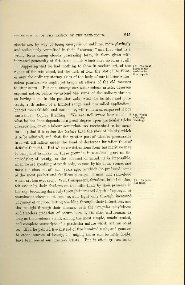 'Modern Painters' Volume I (1873 edition): Part II: Section III: Chapter IV: Page 245