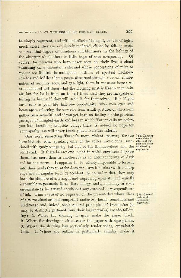 'Modern Painters' Volume I (1873 edition): Part II: Section III: Chapter IV: Page 255