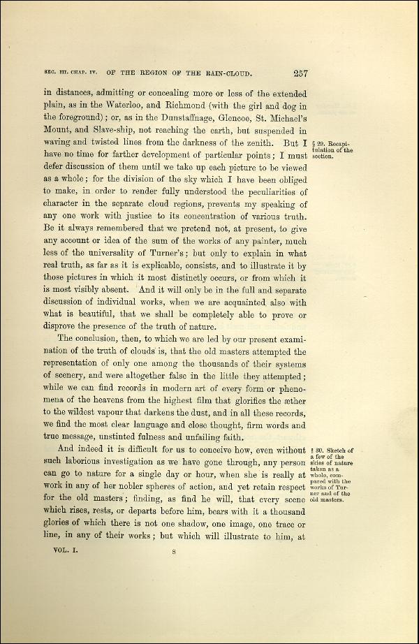 'Modern Painters' Volume I (1873 edition): Part II: Section III: Chapter IV: Page 257