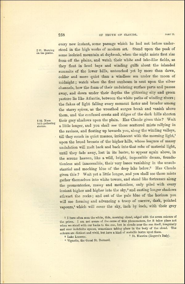 'Modern Painters' Volume I (1873 edition): Part II: Section III: Chapter IV: Page 258